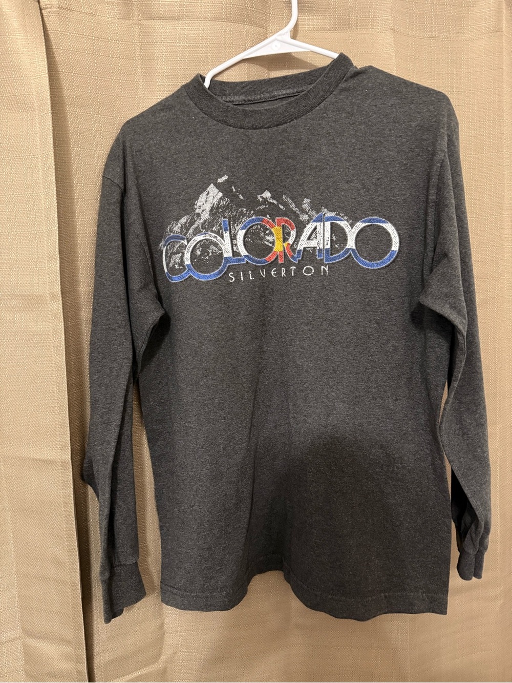 Long Sleeve Graphic Tee - Charcoal